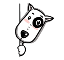 Butterier White Dog (animated) sticker #12933130