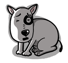 Butterier White Dog (animated) sticker #12933131