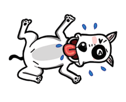 Butterier White Dog (animated) sticker #12933132