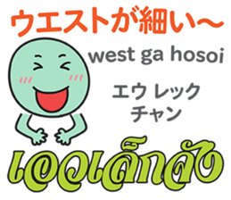 HELLO MAKOTOMARU Thai&Jp Comunication5 sticker #12933296