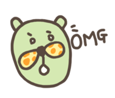 bow-knot & bear sticker #12933562