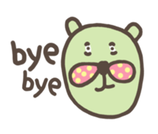 bow-knot & bear sticker #12933567