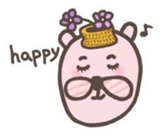 bow-knot & bear sticker #12933580