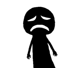 Mysterious black shadow 4 sticker #12933750