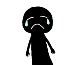 Mysterious black shadow 4 sticker #12933752