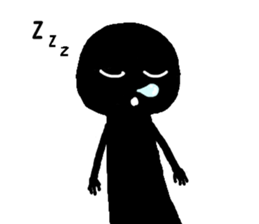 Mysterious black shadow 4 sticker #12933756