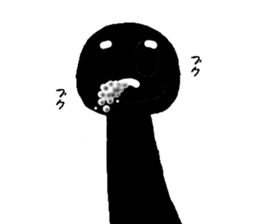 Mysterious black shadow 4 sticker #12933759