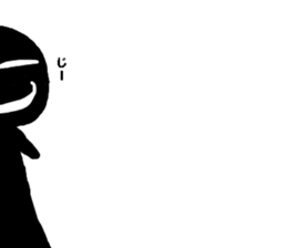 Mysterious black shadow 4 sticker #12933762