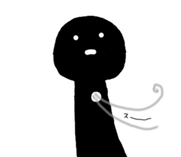 Mysterious black shadow 4 sticker #12933764