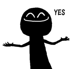 Mysterious black shadow 4 sticker #12933778