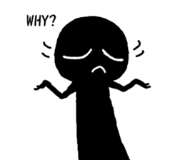 Mysterious black shadow 4 sticker #12933780