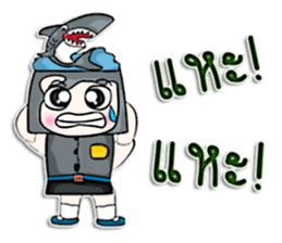 Hello! My name is Kotaro. I love shark! sticker #12934324