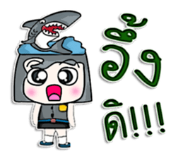 Hello! My name is Kotaro. I love shark! sticker #12934325