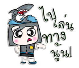 Hello! My name is Kotaro. I love shark! sticker #12934327