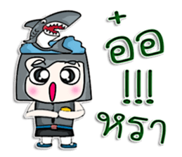 Hello! My name is Kotaro. I love shark! sticker #12934333
