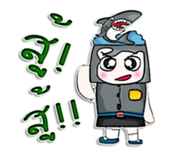 Hello! My name is Kotaro. I love shark! sticker #12934336