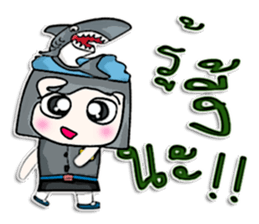 Hello! My name is Kotaro. I love shark! sticker #12934339