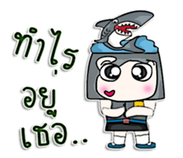 Hello! My name is Kotaro. I love shark! sticker #12934343
