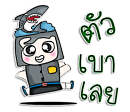 Hello! My name is Kotaro. I love shark! sticker #12934346