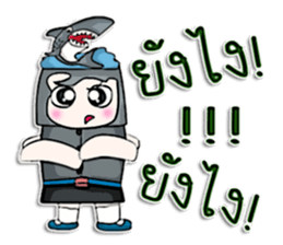 Hello! My name is Kotaro. I love shark! sticker #12934347