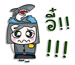 Hello! My name is Kotaro. I love shark! sticker #12934356