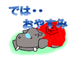 Superhero-Hippopotamus animation sticker sticker #12934794