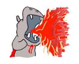 Superhero-Hippopotamus animation sticker sticker #12934806