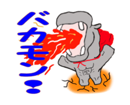 Superhero-Hippopotamus animation sticker sticker #12934809