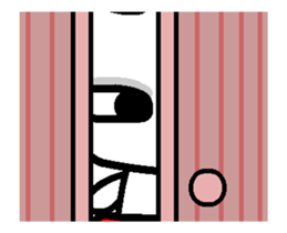 Crazy Rabbit A sticker #12935026