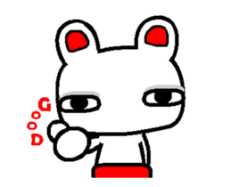 Crazy Rabbit A sticker #12935037