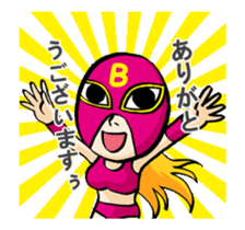 Funny Wrestler Johnny Barbie Japanese sticker #12935294