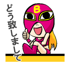 Funny Wrestler Johnny Barbie Japanese sticker #12935296