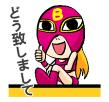Funny Wrestler Johnny Barbie Japanese sticker #12935296
