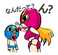 Funny Wrestler Johnny Barbie Japanese sticker #12935297