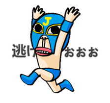 Funny Wrestler Johnny Barbie Japanese sticker #12935299