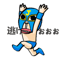 Funny Wrestler Johnny Barbie Japanese sticker #12935299