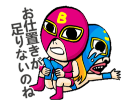 Funny Wrestler Johnny Barbie Japanese sticker #12935303