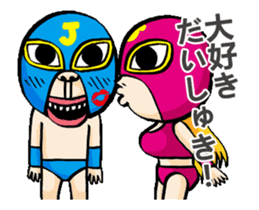 Funny Wrestler Johnny Barbie Japanese sticker #12935304