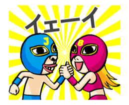 Funny Wrestler Johnny Barbie Japanese sticker #12935305