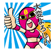 Funny Wrestler Johnny Barbie Japanese sticker #12935311