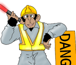 CHIMP ANDY of chimpanzee 3rd ver.English sticker #12935462