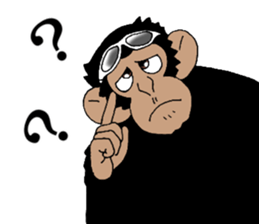 CHIMP ANDY of chimpanzee 3rd ver.English sticker #12935471