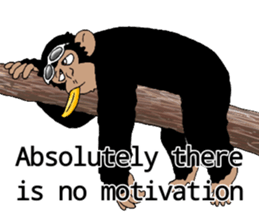 CHIMP ANDY of chimpanzee 3rd ver.English sticker #12935476