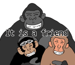 CHIMP ANDY of chimpanzee 3rd ver.English sticker #12935477