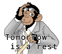 CHIMP ANDY of chimpanzee 3rd ver.English sticker #12935482