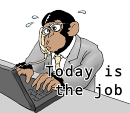 CHIMP ANDY of chimpanzee 3rd ver.English sticker #12935485