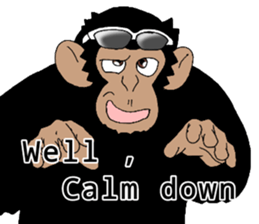 CHIMP ANDY of chimpanzee 3rd ver.English sticker #12935487