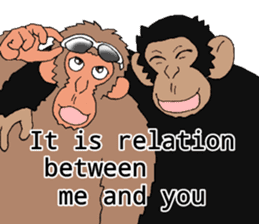 CHIMP ANDY of chimpanzee 3rd ver.English sticker #12935490