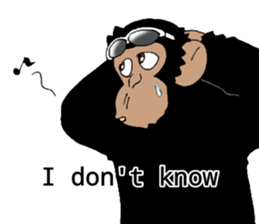 CHIMP ANDY of chimpanzee 3rd ver.English sticker #12935497