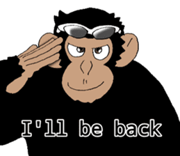 CHIMP ANDY of chimpanzee 3rd ver.English sticker #12935498